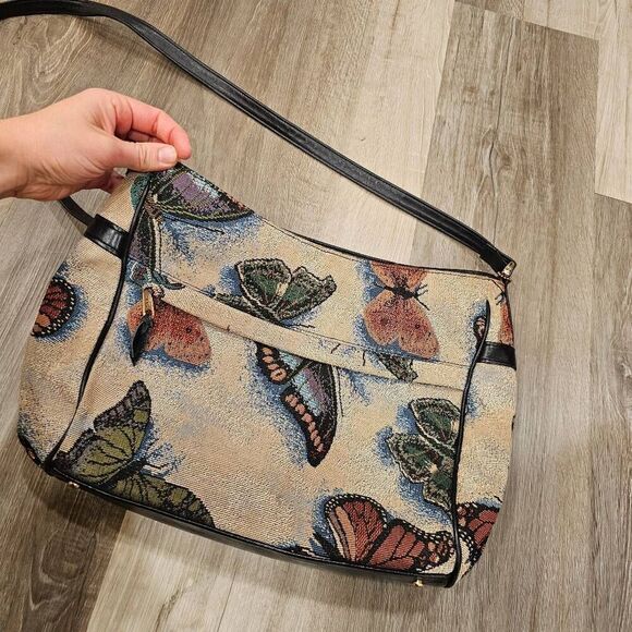 S.A.S. Vintage Butterfly Leather Medium Purse - Picture 9 of 13